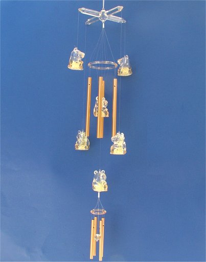 Fragrant teddy bear wind chime